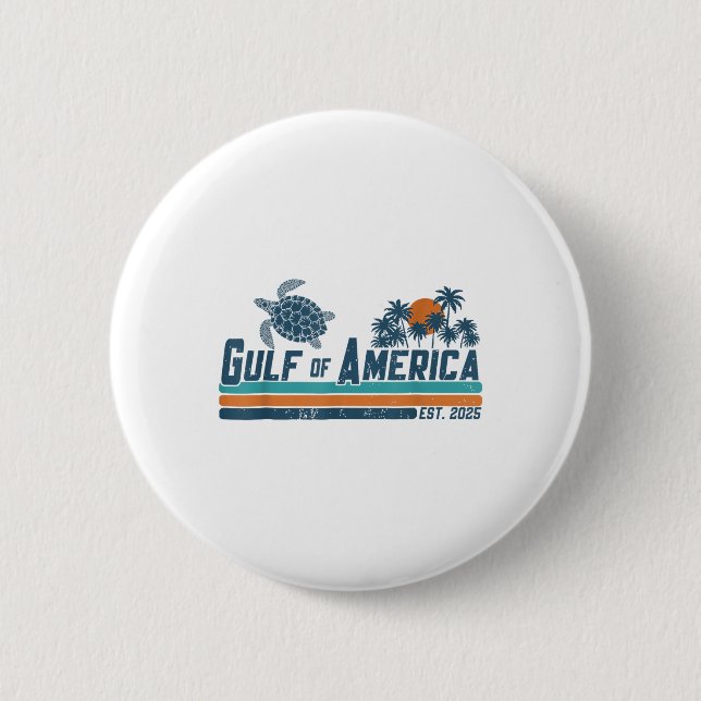 Golf von Amerika Osten 2025 Turtelgolf Mexiko Button (Vorderseite)