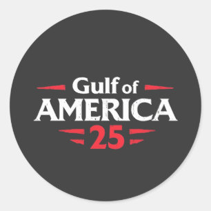 Golf von Amerika Patriotischer Amerikaner Trump US Runder Aufkleber