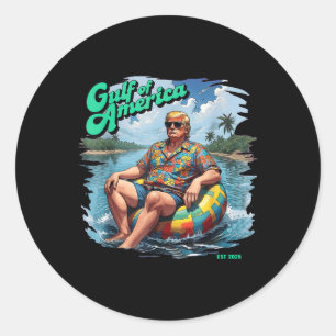 Golf von Amerika Runder Aufkleber