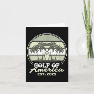 Golf von Amerika Shirt Est 2025 Retro Vintag B Karte