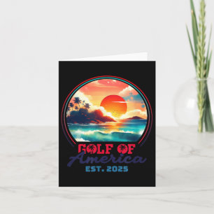 Golf von Amerika Shirt Est 2025 Retro Vintag B Karte