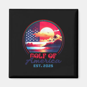 Golf von Amerika Shirt Est 2025 Retro Vintag B Magnet