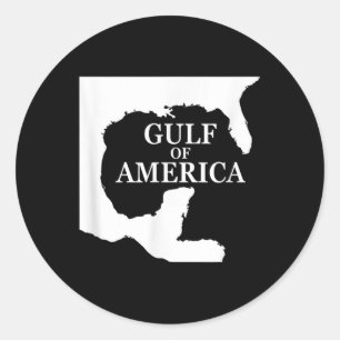 Golf von Amerika Shirt Funny US Flag Runder Aufkleber