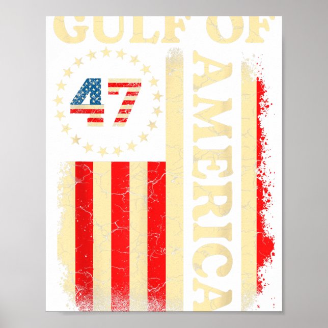 Golf von Amerika Shirt Golf von Amerika Flagge Ame Poster (Vorne)