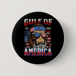 Golf von Amerika Trump Funny Bigfoot Mexico Pat Button