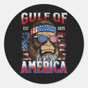 Golf von Amerika Trump Funny Bigfoot Mexico Pat Runder Aufkleber