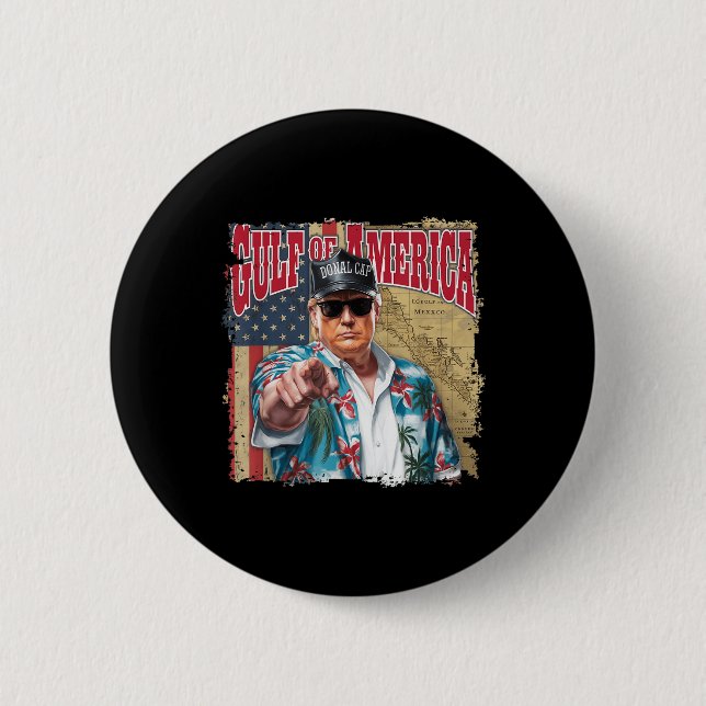 Golf von Amerika Trump vom Patrio begrüßt Button (Vorderseite)