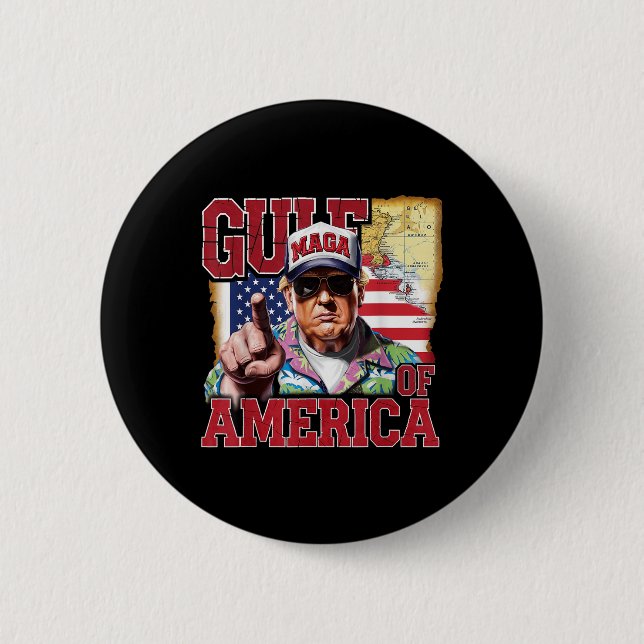 Golf von Amerika Trump vom Patrio begrüßt Button (Vorderseite)