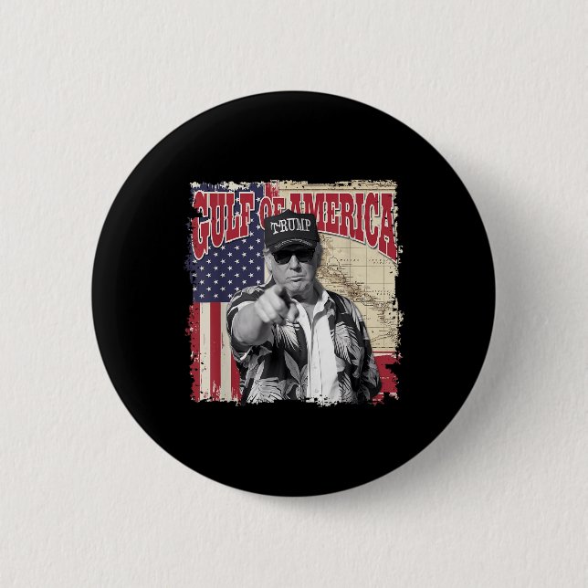 Golf von Amerika Trump vom Patrio begrüßt Button (Vorderseite)