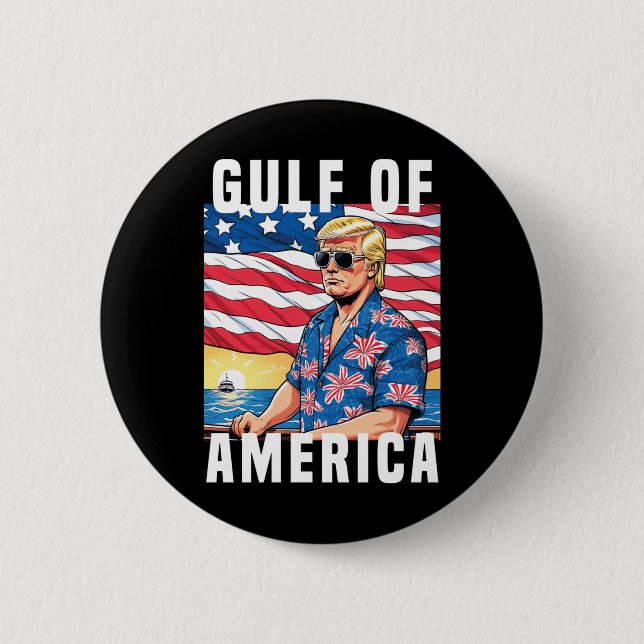 Golf von Amerika Trump vom Patrio begrüßt Button (Vorderseite)