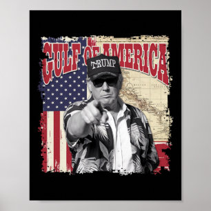 Golf von Amerika Trump vom Patrio begrüßt Poster