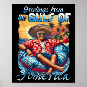 Golf von Amerika Trump vom Patrio begrüßt Poster