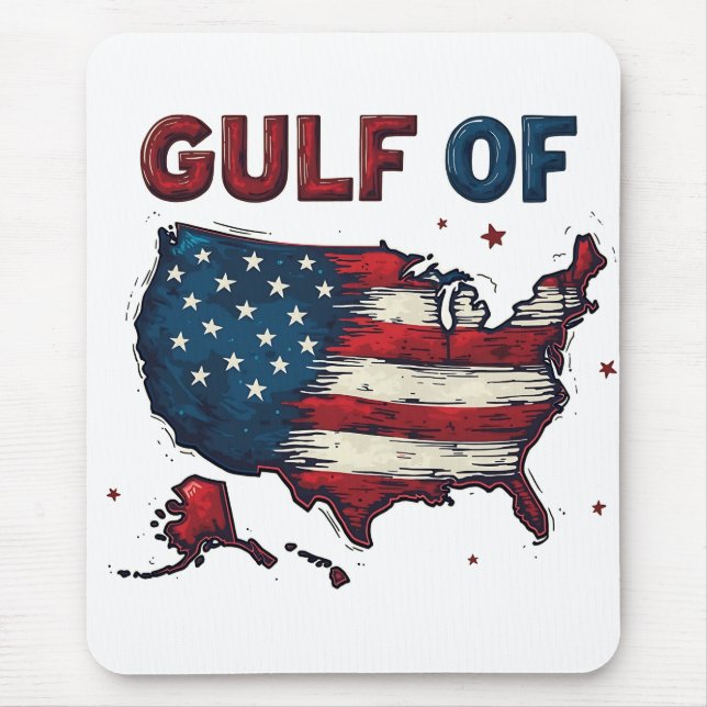 Golf von Amerika USA Karte Trump USA Golf von Mexi Mousepad (Vorne)