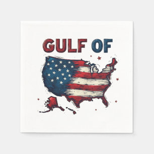 Golf von Amerika USA Karte Trump USA Golf von Mexi Serviette