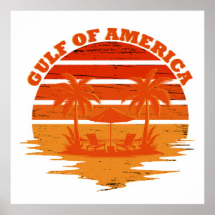 Golf von Amerika vintage amerikanisch patriotisch Poster