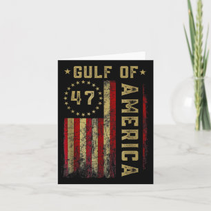 Golf von Amerika Vintage Flagge der USA Karte