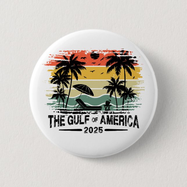 Golf von Amerika Vintages patriotisches amerikanis Button (Vorderseite)