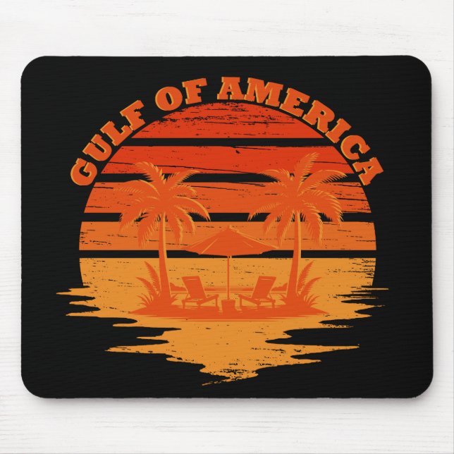 Golf von Amerika Vintages patriotisches amerikanis Mousepad (Vorne)