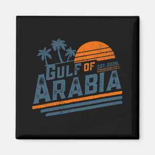 Golf von Arabien Ende 2025 Trump Arabischer Golf F Magnet