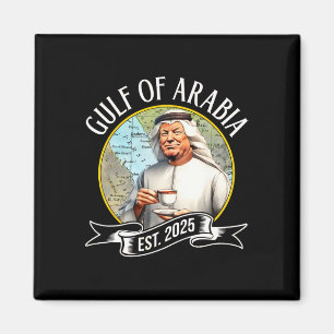 Golf von Arabien Est 2025 Lustig Trump Vintage 1  Magnet