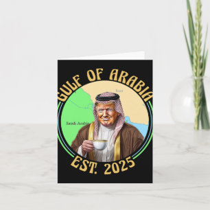 Golf von Arabien Est 2025 Lustig Trump Vintage Ara Karte