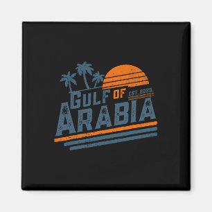 Golf von Arabien Est 2025 Trump Arabischer Golf Lu Magnet