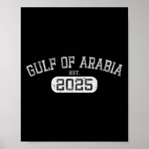 Golf von Arabien Est 2025 Trump Arabischer Golf Lu Poster