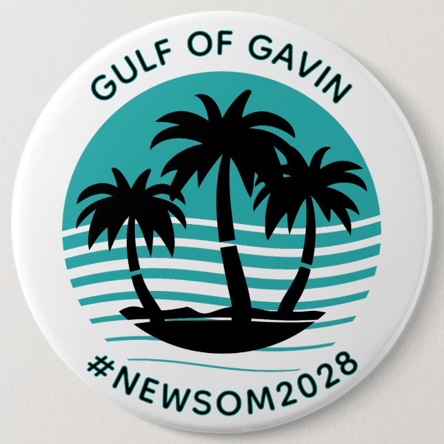 Golf von Gavin | Funny Political Humor Large Button (Vorderseite)