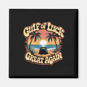Golf von Glück St. Patrick’s Day Trump Retro Stran Magnet