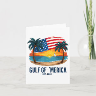 Golf von Merica USA Flagge Sunset Beach Americas G Karte