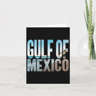 Golf von Mexico Beach Palm American Retro Vintag S Karte