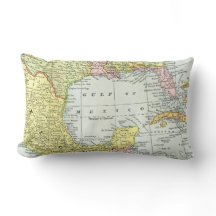 Golf-von-Mexico-Karte im Vintage-Stil Geografische
