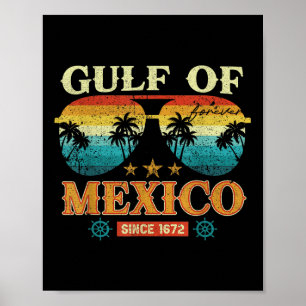 Golf von Mexiko 1569 Historische Karte Poster
