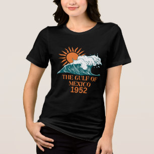 Golf von Mexiko 1952,Golfküste V-Neck, Golf Tri-Blend Shirt