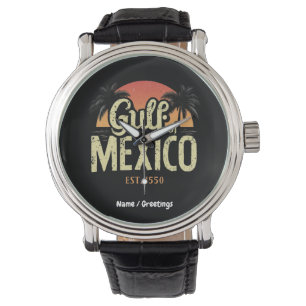 Golf von Mexiko am meisten. 1550 Retro Beach Vibe  Armbanduhr