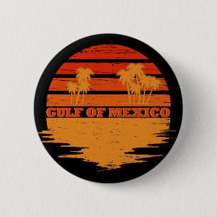 Golf von Mexiko bleib salzig vintage Button