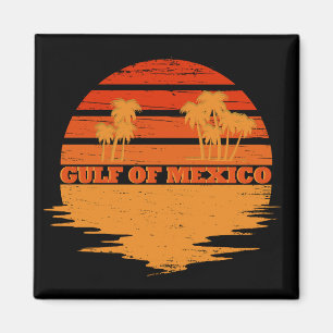 Golf von Mexiko bleib salzig vintage Magnet