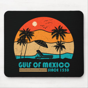 Golf von Mexiko bleib salzig vintage Mousepad