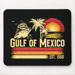 Golf von Mexiko bleib salzig vintage Mousepad