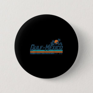 Golf von Mexiko Est 1550 Retro Strand Golf von Mex Button