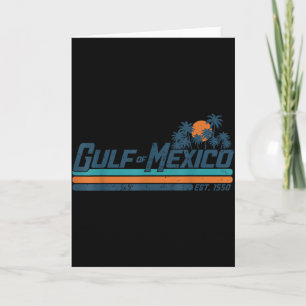 Golf Von Mexiko Est 1550 Retro Strand Golf Von Mex Karte