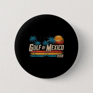 Golf von Mexiko Est 1550 Retro Vintage Strand Golf Button
