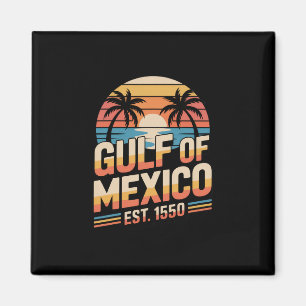 Golf von Mexiko Est. 1550 Strandliebhaber Sommerfe Magnet