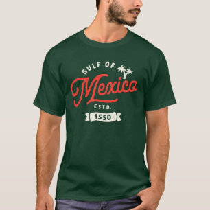 Golf von Mexiko Estd. 1550 mexikanisches Erbe T-Shirt