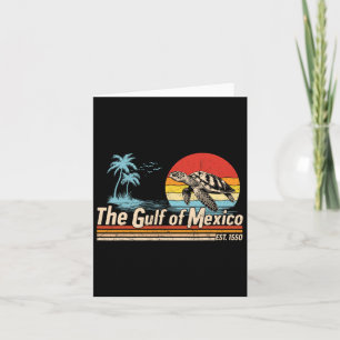 Golf Von Mexiko Forever Turtle Vintage Beach Herre Karte