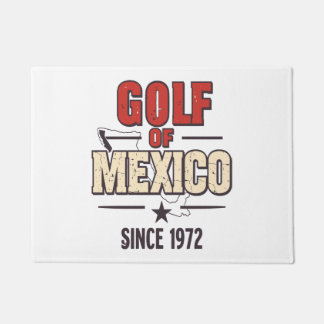 Golf von Mexiko-Parodie mit Vintagen Fußmatte