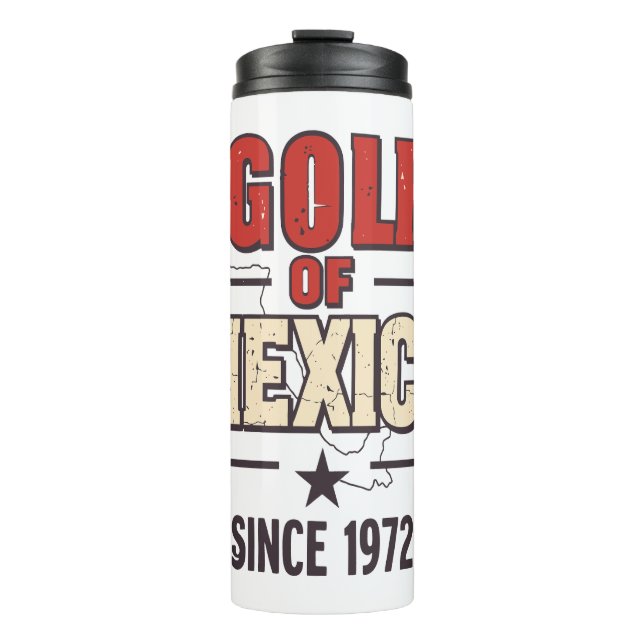 Golf von Mexiko-Parodie mit Vintagen Thermosbecher (Vorderseite)