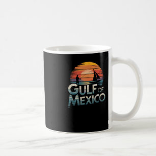 Golf von Mexiko Retro-Sonnenuntergang Angeln und B Kaffeetasse