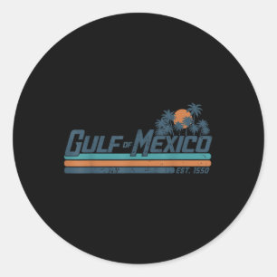 Golf von Mexiko  Runder Aufkleber