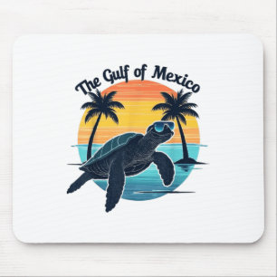 Golf von Mexiko Schildkröte Vintage Meeresschildkr Mousepad